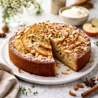 Spiced Apple and Almond Cake