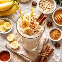 Spiced Banana Milk Shake