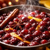 Spiced Cranberry Orange Sauce with Zinfandel