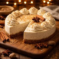 Spiced Eggnog Cheesecake