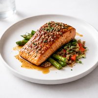 Spiced Maple Glazed Salmon