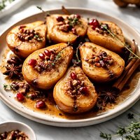 Spiced Maple Pears
