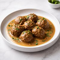Spiced Meatballs and Gravy