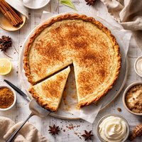 Spiced Melktert Dutch Milk Tart