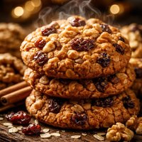Spiced Oatmeal Raisin Nut Cookies