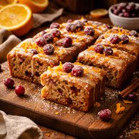 Spiced Orange and Cranberry Snacking Cake