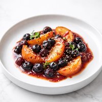 Spiced Peach and Blueberry Jam