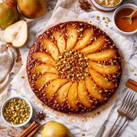 Spiced Pear Upside Down Cake