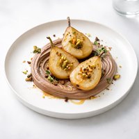 Spiced Pears with Chocolate Mascarpone