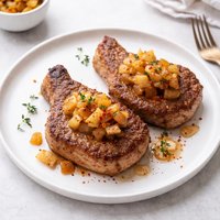 Spiced Pork Chops with Apple Chutney