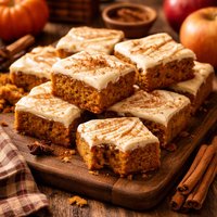 Spiced Pumpkin Applesauce Bars