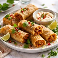 Spiced Pumpkin Spring Rolls