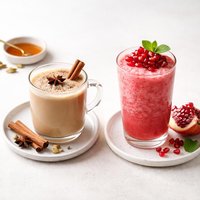 Spiced Tea and Pomegranate Frappe