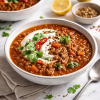 Spiced Tomato and Lentil Soup