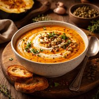 Spicy Acorn Squash Soup