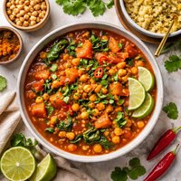 Spicy African Chickpea and Sweet Potato Stew