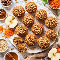 Spicy Apple Carrot Muffins