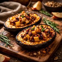 Spicy Apple Stuffed Squash