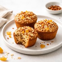 Spicy Apricot Oat Muffins