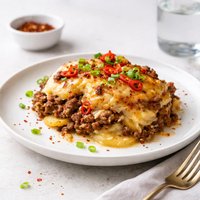 Spicy Au Gratin Beef Bake