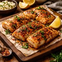 Spicy Baked Cod