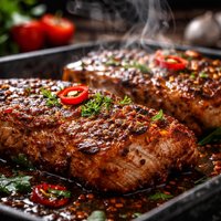 Spicy Baked Pork Steaks