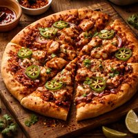 Spicy Bbq Chicken Pizza