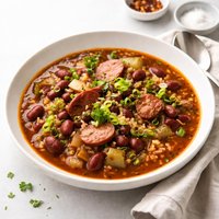 Spicy Bean and Sausage Gumbo