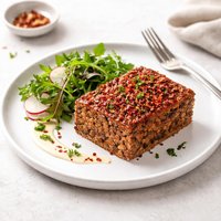Spicy Bean Lentil Loaf