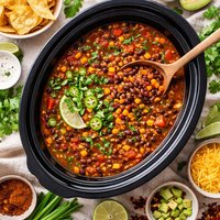 Spicy Bean Soup Slow Cooker