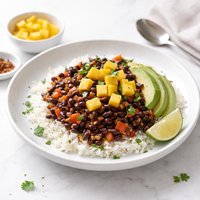 Spicy Black Beans and Rice with Mangoes Crock Pot
