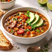 Spicy Black Eyed Pea Soup