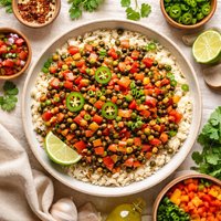 Spicy Black Eyed Peas and Rice