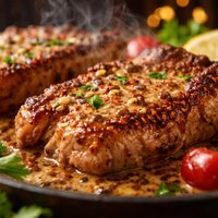 Spicy Brown Mustard Pork Chops