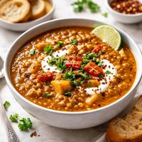 Spicy Butternut Squash and Lentil Soup