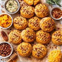 Spicy Butternut Squash or Pumpkin Biscuits with Pecans