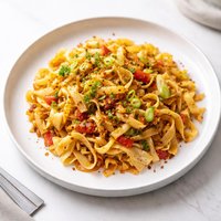 Spicy Cajun Cabbage and Noodles