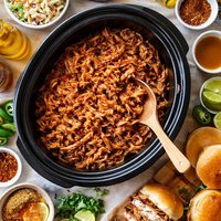 Spicy Carolina Style Pulled Pork in Crock Pot Recipe