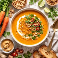 Spicy Carrot Peanut Soup
