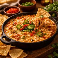 Spicy Cheese and Chicken Dip