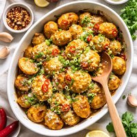 Spicy Cheese New Potatoes