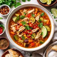 Spicy Chicken and Veg Soup