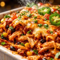 Spicy Chicken Enchilada Casserole