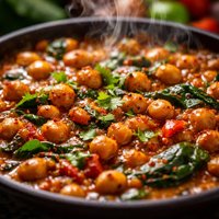 Spicy Chickpea Casserole Vegetarian Delight