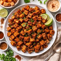 Spicy Chipotle Cinnamon Roasted Sweet Potatoes