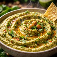 Spicy Cilantro Hummus