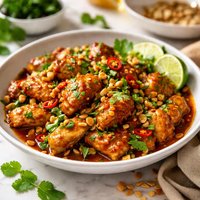 Spicy Cilantro Peanut Chicken