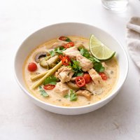 Spicy Coconut Chicken or Seafood Soup