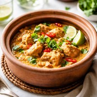 Spicy Creamy Coconut Clay Pot Chicken