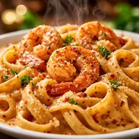 Spicy Creamy Pasta with Shrimp